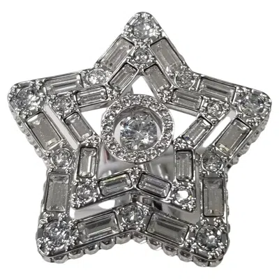 Pre-owned Swarovski Swaroski Stella Multi-shaped Crystal Ring