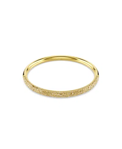 Swarovski Swaroski Sublima Gold-tone Plated Bangle In Yellow