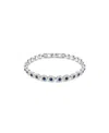 Swarovski Swaroski Una Angelic Rhodium Plated Tennis Bracelet In Multi