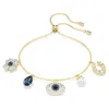 Swarovski Elegant Brass Bijoux Accessory In Blue