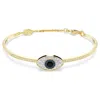 Swarovski Symbolica Soft Bangle Gold Shiny Blue In Blue