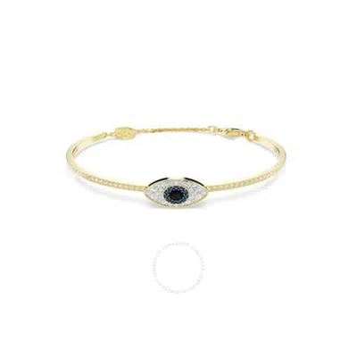 SWAROVSKI SWAROVSKI SYMBOLICA BLUE/GOLD EVIL EYE BANGLE