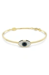 Swarovski Symbolica Soft Bangle Gold Shiny Blue