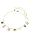 Swarovski Elegant Brass Bijoux Accessory In Multi
