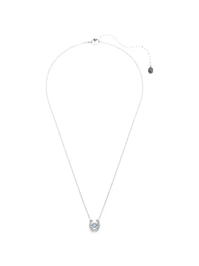 Swarovski Symbolica Crystal Horseshoe Necklace In Metallic
