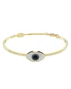 Swarovski Symbolica Soft Bangle Gold Shiny Blue In Blue/gold
