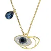 Swarovski Symbolica Evil Eye Pendant Necklace In Gold