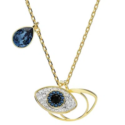Swarovski Symbolica Evil Eye Pendant Necklace In Gold