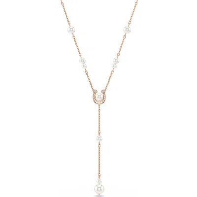 Swarovski Rose Gold-tone Plated Symbolica Y Necklace