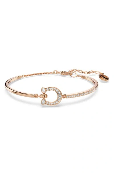Swarovski Rose Gold-tone Plated Symbolica Bangle Bracelet