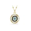 Swarovski Symbolica Pendant 20mm Gold Shiny Multi In Silver Tone