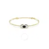 Swarovski Symbolica Soft Bangle Gold Shiny Blue In Blue