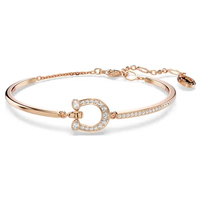 Swarovski Symbolica Horseshoe Bangle Bracelet In Gold