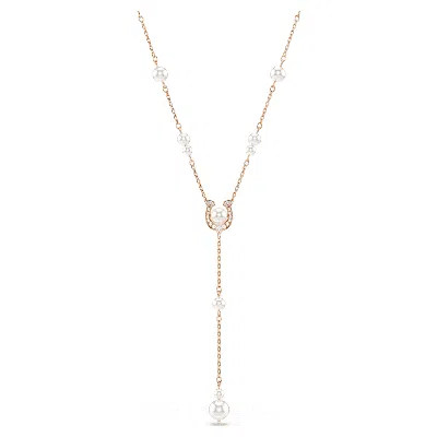 Swarovski Symbolica Faux Pearl Y-necklace In Gold