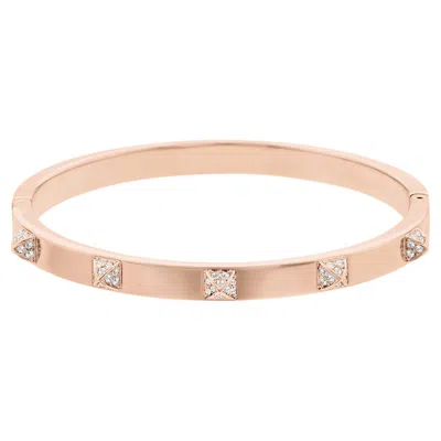 Swarovski Tactic Rose Gold Tone Plated Bangle In Gold / Rose / Rose Gold