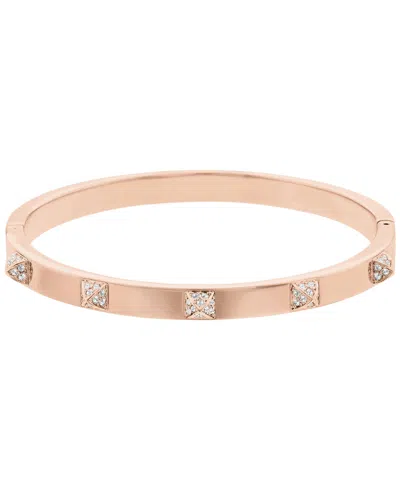 Swarovski Tactic Rose Gold Tone Plated Bangle In Rose Gold-plated