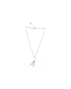 Swarovski Teardrop Necklace In Rose Crystal In Pink
