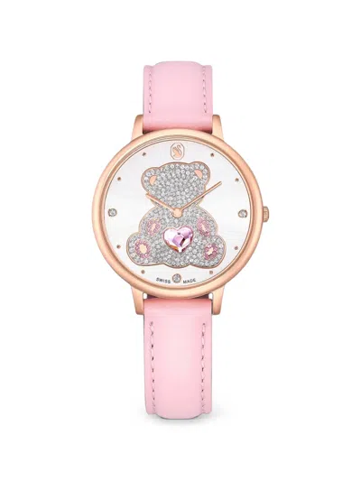 Swarovski Teddy Crystal 35mm Watch In Multi