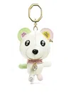 Swarovski Teddy Crystal-detail Keyring In White