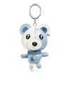 Swarovski Teddy Embellished Keyring In Blue