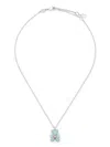 Swarovski Teddy Heart Necklace In Metallic