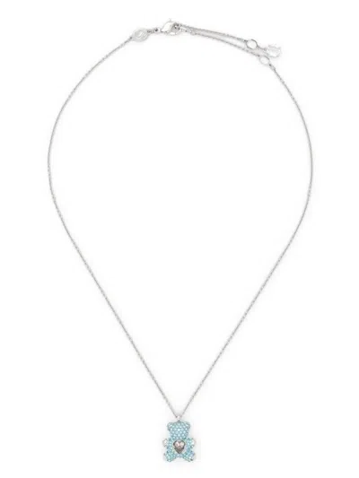 Swarovski Teddy Heart Necklace In Metallic