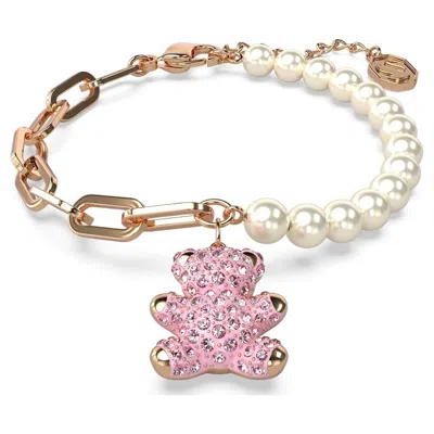 Swarovski Teddy Soft Bracelet Bear Rose Gold Shiny Light Rose Fancy Pink
