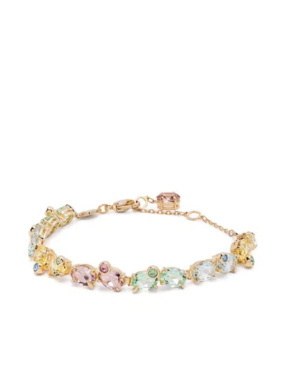 Swarovski Tennis Gem Bracelet In Gold