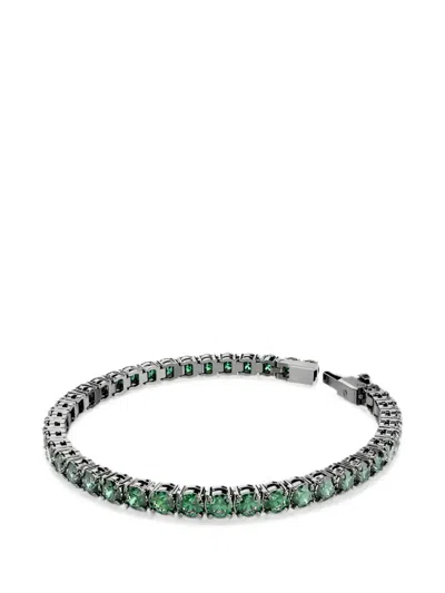 Swarovski Tennis Matrix Crystal-embellished Bracelet In Metallic