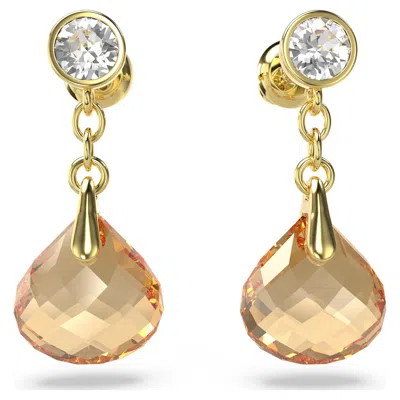 Swarovski Tessa Drop Earrings In Gold Tone