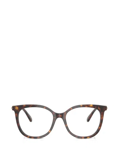 Swarovski Tortoiseshell Glasses In Brown