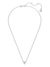 Swarovski Triangle-pendant Necklace In Metallic
