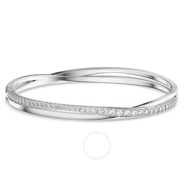 Swarovski Twist Soft Bangle Rhodium Shiny White
