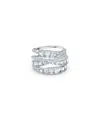 Swarovski Hyperbola Wrap Ring In Silver-tone