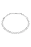 Swarovski Una All Around Crystal Necklace In Metallic