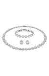 Swarovski Una All Around Crystal Necklace, Bracelet & Stud Earrings Set