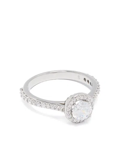 Swarovski Una Angelic Cocktail Ring In Silver
