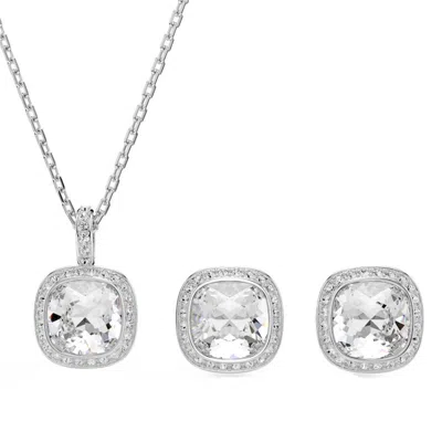 Swarovski Una Angelic Earring And Necklace Set In ["silver Tone"]