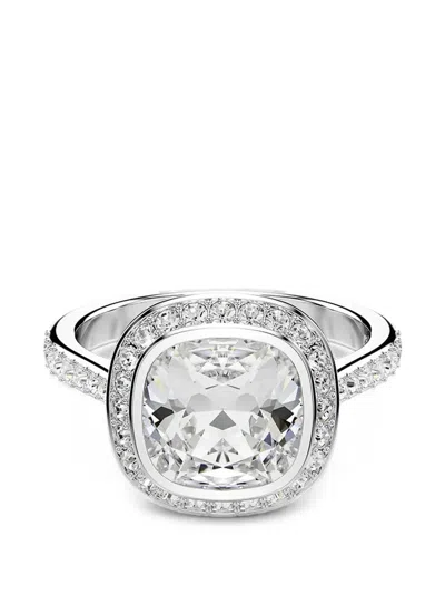 Swarovski Una Angelic Halo Crystal-embellished Rings In Silver
