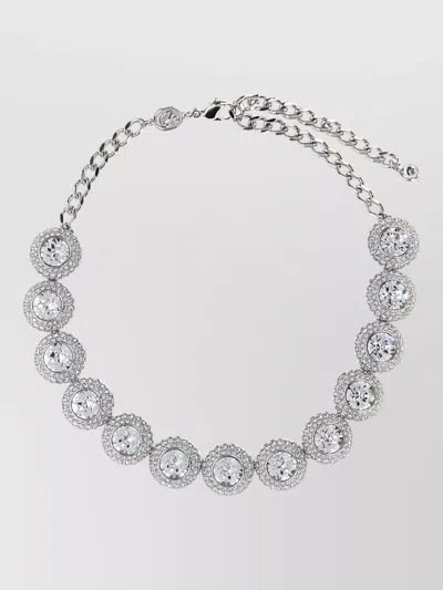 Swarovski Una Angelic Metal Necklace Adjustable Chain In Metallic