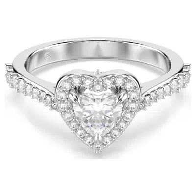 Swarovski Una Angelic Heart Ring In Silver