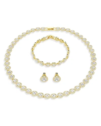 Swarovski Una Angelic Necklace, Bracelet & Earrings Set In White