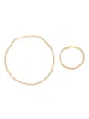Swarovski Una Angelic Necklace Set (set Of Two) In Gold