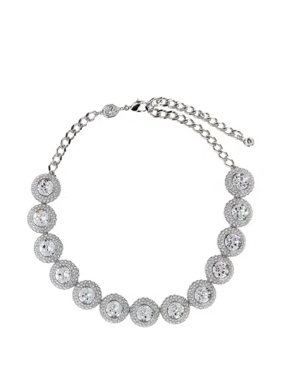 Swarovski Una Angelic Metal Necklace Adjustable Chain In Metallic