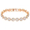 Swarovski Crystal Halo Link Bracelet In White