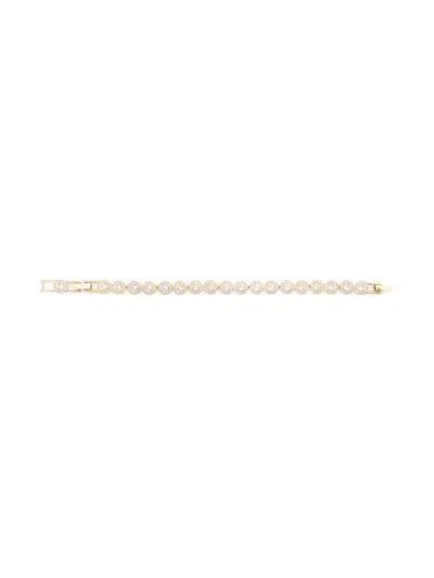 Swarovski Una Angelic Tennis Bracelet In 金色
