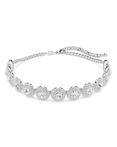 Swarovski Una Crystal Angelic Choker Necklace, 12.25-14.875 In Silver