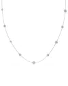 Swarovski Una Angelic Strandage Rhodium Plated Necklace In Black