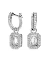 Swarovski Silver-tone Millenia Crystal Drop Earrings In Clear/silver