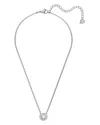 Swarovski Una Pave Pendant Necklace, 15-17 In Silver